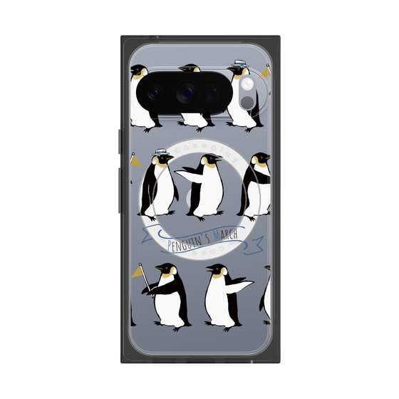 Premium Square Case with Pixelsnap［ Cute Penguin March ］