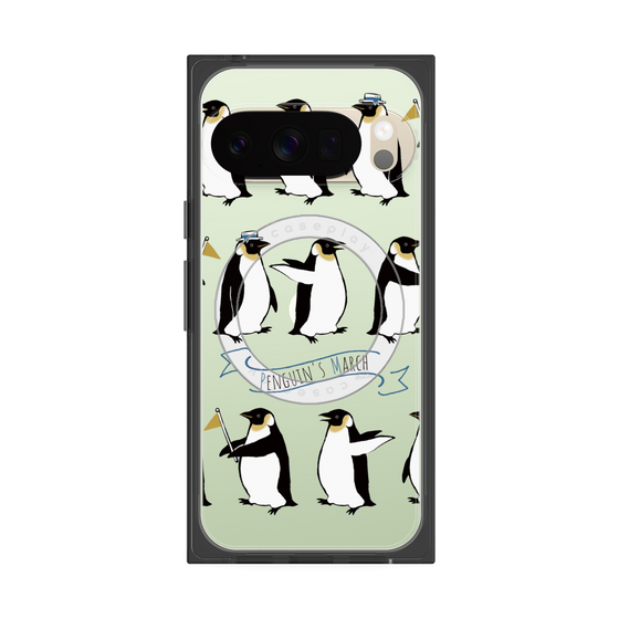 Premium Square Case with Pixelsnap［ Cute Penguin March ］