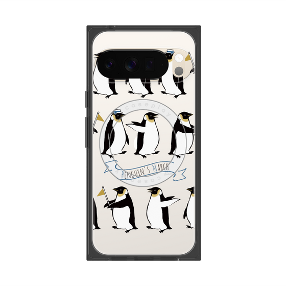 Premium Square Case with Pixelsnap［ Cute Penguin March ］