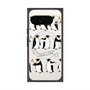 Premium Square Case with Pixelsnap［ Cute Penguin March ］