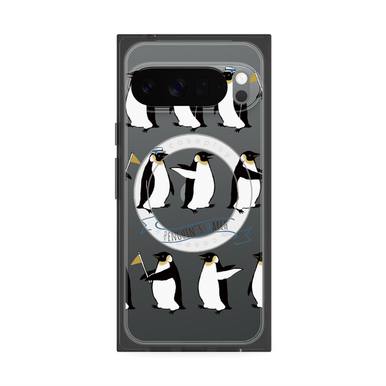 Premium Square Case with Pixelsnap［ Cute Penguin March ］