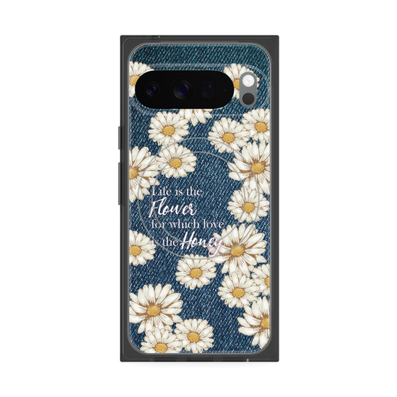 Premium Square Case with Pixelsnap［ Marguerite Denim ］