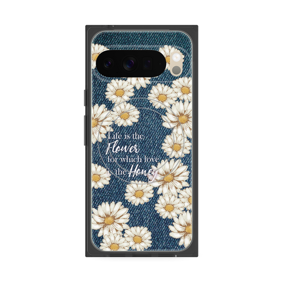 Premium Square Case with Pixelsnap［ Marguerite Denim ］