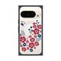 Premium Square Case with Pixelsnap［ Nordic Flower Bird ］