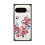 Premium Square Case with Pixelsnap［ Nordic Flower Bird ］