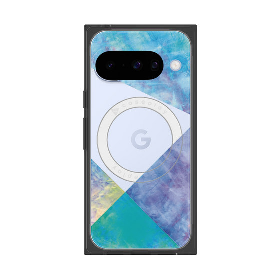 Premium Square Case with Pixelsnap［ Sunrise Pastel Palette - Blue ］