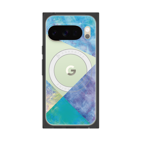 Premium Square Case with Pixelsnap［ Sunrise Pastel Palette - Blue ］