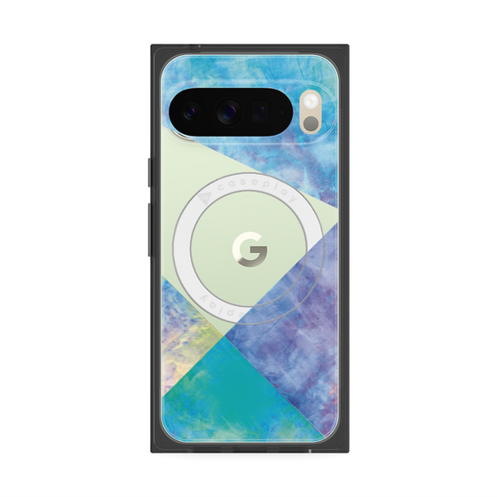 Premium Square Case with Pixelsnap［ Sunrise Pastel Palette - Blue ］