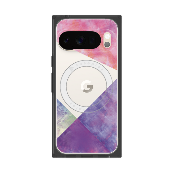Premium Square Case with Pixelsnap［ Sunrise Pastel Palette - Purple ］