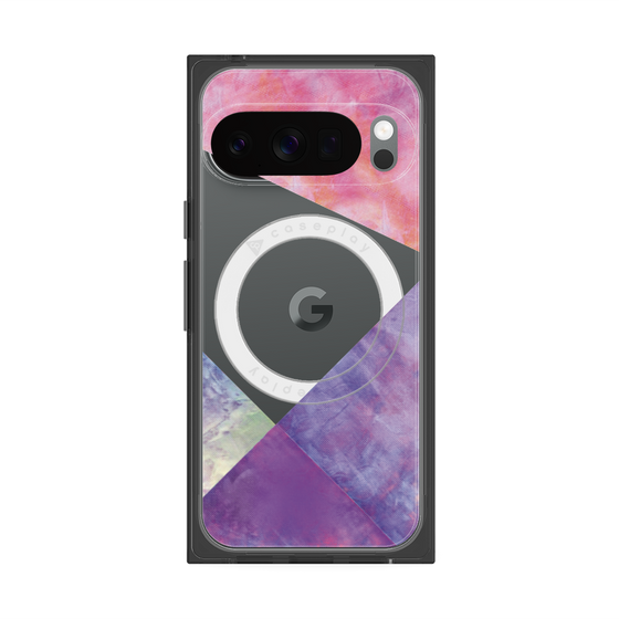 Premium Square Case with Pixelsnap［ Sunrise Pastel Palette - Purple ］