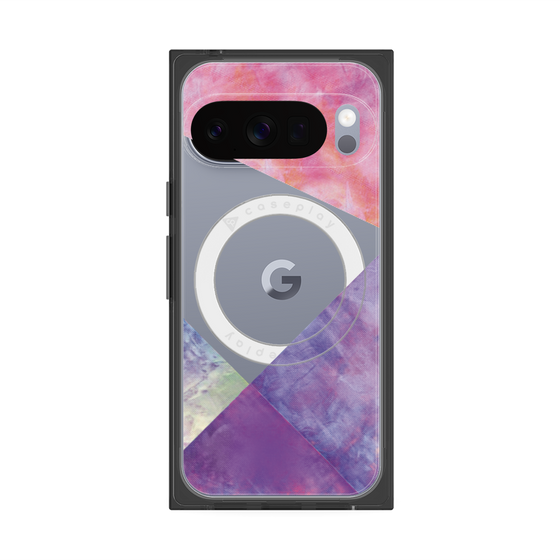 Premium Square Case with Pixelsnap［ Sunrise Pastel Palette - Purple ］