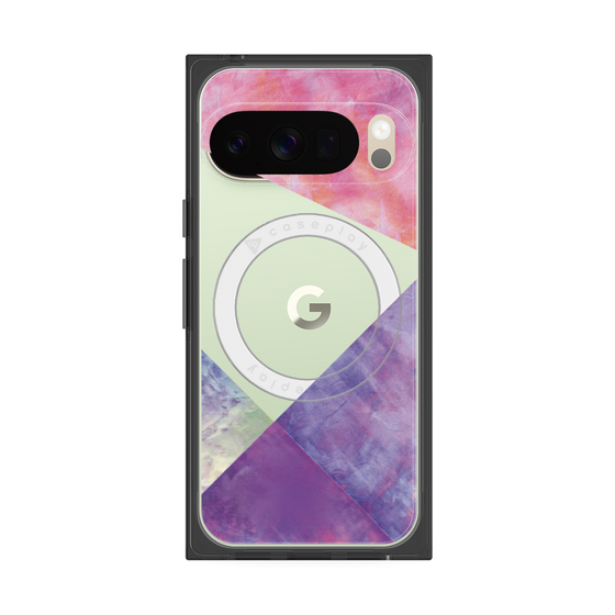 Premium Square Case with Pixelsnap［ Sunrise Pastel Palette - Purple ］