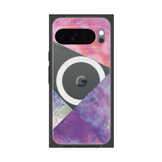 Premium Square Case with Pixelsnap［ Sunrise Pastel Palette - Purple ］