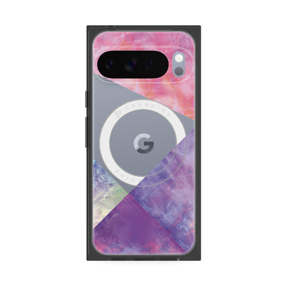 Premium Square Case with Pixelsnap［ Sunrise Pastel Palette - Purple ］