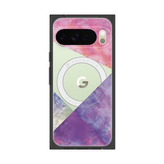 Premium Square Case with Pixelsnap［ Sunrise Pastel Palette - Purple ］