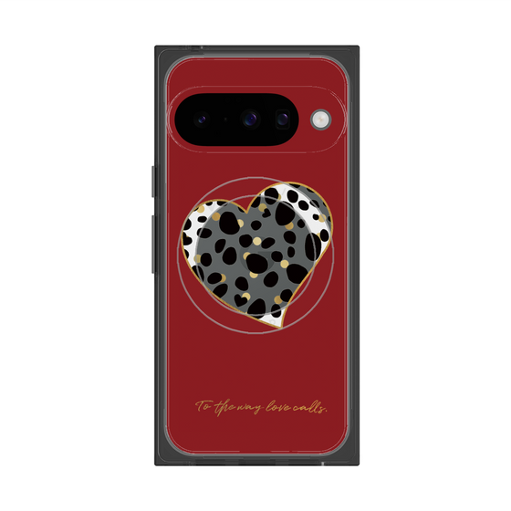 Premium Square Case with Pixelsnap［ Dalmatian Heart ］