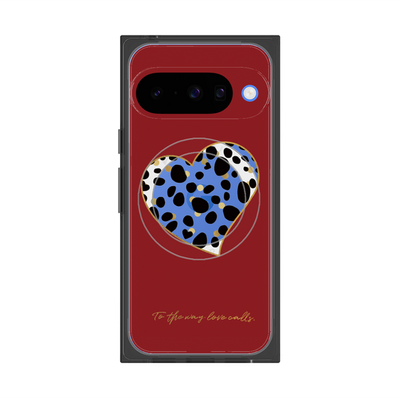 Premium Square Case with Pixelsnap［ Dalmatian Heart ］