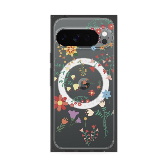 Premium Square Case with Pixelsnap［ Cute Floral Pattern ］