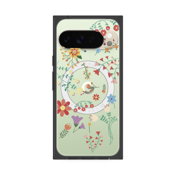 Premium Square Case with Pixelsnap［ Cute Floral Pattern ］
