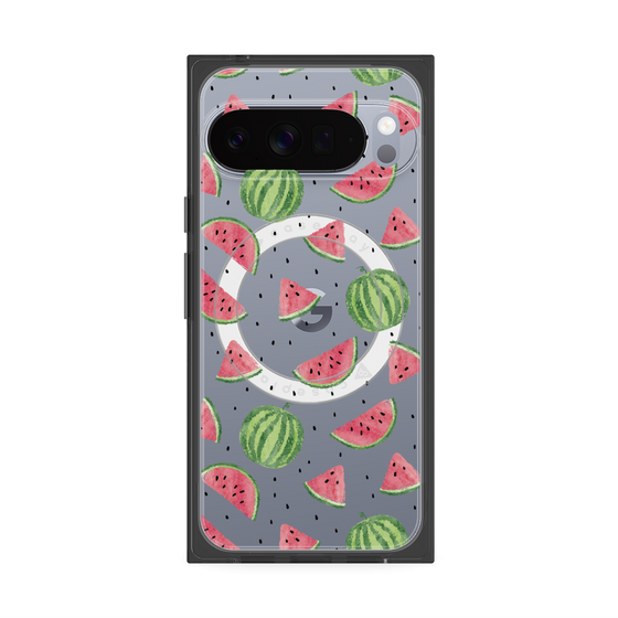 Premium Square Case with Pixelsnap［ Crayon Watermelon ］