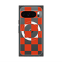 Premium Square Case with Pixelsnap［ Ichimatsu Pattern - Red ］
