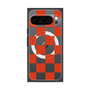 Premium Square Case with Pixelsnap［ Ichimatsu Pattern - Red ］