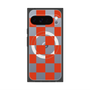 Premium Square Case with Pixelsnap［ Ichimatsu Pattern - Red ］
