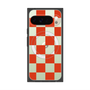 Premium Square Case with Pixelsnap［ Ichimatsu Pattern - Red ］