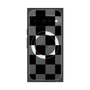 Premium Square Case with Pixelsnap［ Ichimatsu Pattern - Black ］