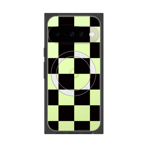 Premium Square Case with Pixelsnap［ Ichimatsu Pattern - Black ］
