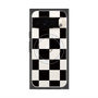 Premium Square Case with Pixelsnap［ Ichimatsu Pattern - Black ］
