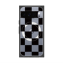 Premium Square Case with Pixelsnap［ Ichimatsu Pattern - Black ］