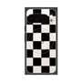 Premium Square Case with Pixelsnap［ Ichimatsu Pattern - Black ］