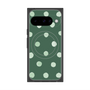 Premium Square Case with Pixelsnap［ Watercolor Dots Retro Color - Green ］
