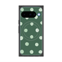 Premium Square Case with Pixelsnap［ Watercolor Dots Retro Color - Green ］
