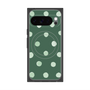 Premium Square Case with Pixelsnap［ Watercolor Dots Retro Color - Green ］