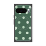 Premium Square Case with Pixelsnap［ Watercolor Dots Retro Color - Green ］
