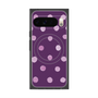Premium Square Case with Pixelsnap［ Watercolor Dots Retro Color - Purple ］