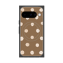 Premium Square Case with Pixelsnap［ Watercolor Dots Retro Color - Brown ］