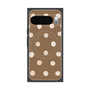 Premium Square Case with Pixelsnap［ Watercolor Dots Retro Color - Brown ］