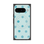 Premium Square Case with Pixelsnap［ Watercolor Dots Retro Color - Light Blue ］