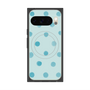 Premium Square Case with Pixelsnap［ Watercolor Dots Retro Color - Light Blue ］