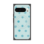 Premium Square Case with Pixelsnap［ Watercolor Dots Retro Color - Light Blue ］