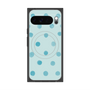 Premium Square Case with Pixelsnap［ Watercolor Dots Retro Color - Light Blue ］