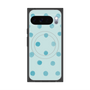 Premium Square Case with Pixelsnap［ Watercolor Dots Retro Color - Light Blue ］