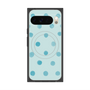 Premium Square Case with Pixelsnap［ Watercolor Dots Retro Color - Light Blue ］