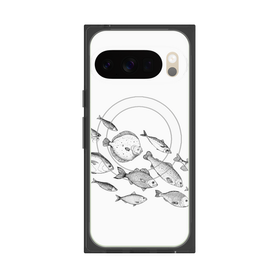 Premium Square Case with Pixelsnap［ Coexist No.2 - White ］