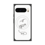 Premium Square Case with Pixelsnap［ Dinosaurs No.1 - White ］