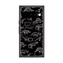 Premium Square Case with Pixelsnap［ Dinosaurs No.2 - Black ］