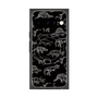 Premium Square Case with Pixelsnap［ Dinosaurs No.2 - Black ］